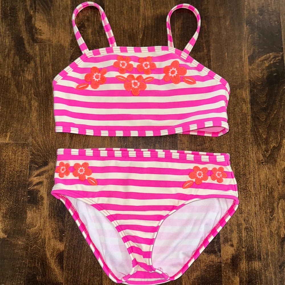 Mini Boden Bikini with embroidered flowers